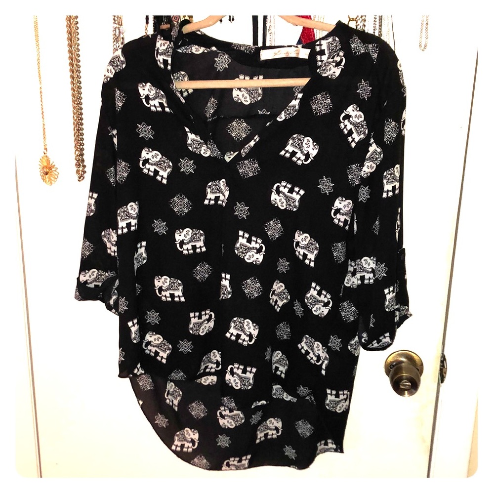 Size Large, light material, beautiful work blouse